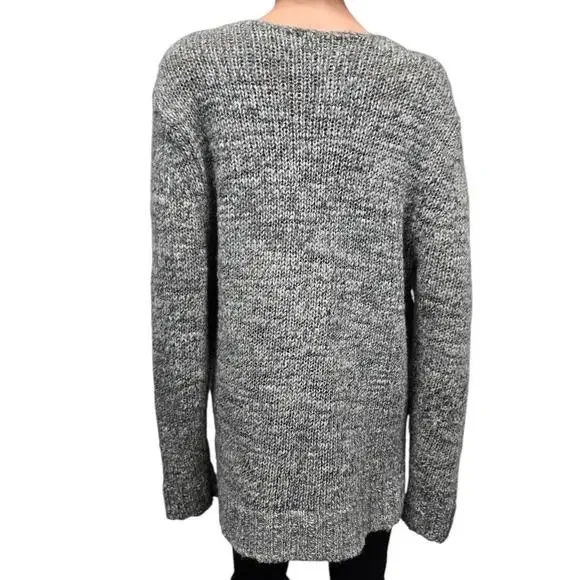 Tommy Bahama Jeans Sweater Marled Gray Oversized Women XL Wool Acrylic Knit - Picture 11 of 13